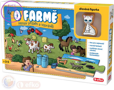 EFKO Baby Hra O farmě puzzle vyprávěcí Skládej a vyprávěj příběhy