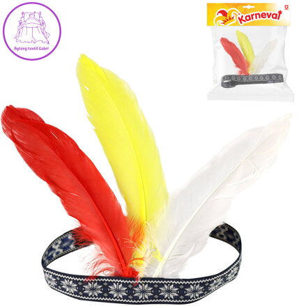 KARNEVAL Čelenka indiánská s peřím *KARNEVALOVÝ DOPLNĚK* KARNEVAL Čelenka indiánská s peřím *KARNEVALOVÝ DOPLNĚK*