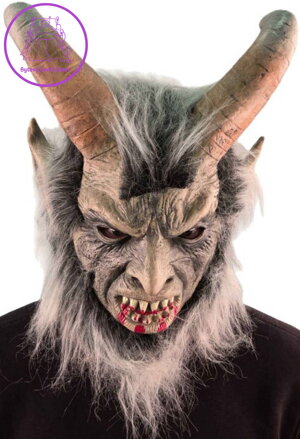 KARNEVAL Maska čert Barnabáš s vlasy a vousy *KARNEVALOVÝ DOPLNĚK* KARNEVAL Maska čert Barnabáš s vlasy a vousy *KARNEVALOVÝ DOPLNĚK*