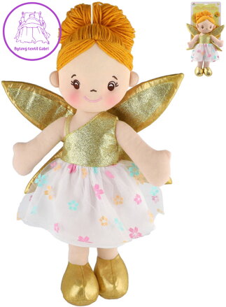 Panenka soft hadrová víla Pampeliška 40cm látková měkké tělo s křídly