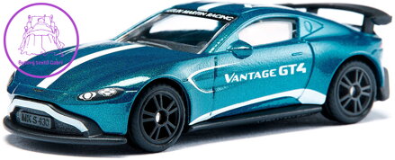 SIKU Auto závodní Aston Martin Vantage GT4 sportovní kovový model 1577