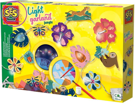 SES CREATIVE Výroba svítící dekorace girlanda džungle na baterie Světlo