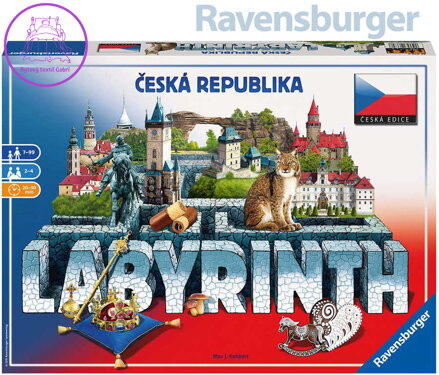 RAVENSBURGER Hra Labyrinth (Labyrint) Česká Republika CZ *SPOLEČENSKÉ HRY*