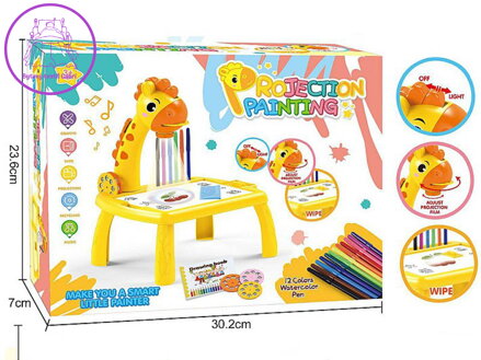 Stůl projektor na kreslení na baterie