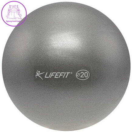 Míč gymnastický Lifefit Anti-Burst stříbrný 20cm balon rehabilitační do 100kg