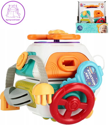BAM BAM Baby kostka senzorická edukační s aktivitami plast