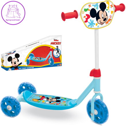 MONDO 28689 Koloběžka dětská 3-kolečková Mickey Scooter