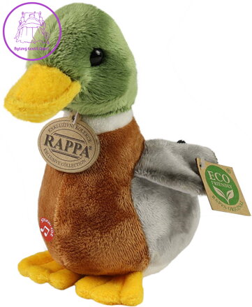 PLYŠ Pták Kachna 22cm na baterie Zvuk Eco-Friendly *PLYŠOVÉ HRAČKY*
