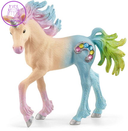 SCHLEICH Koník Bayala jednorožec hříbě Marshmallow figurka ručně malovaná