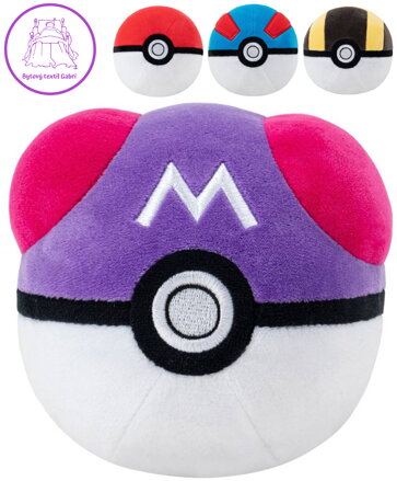 ORBICO PLYŠ Pokémon Poke Ball 4 druhy *PLYŠOVÉ HRAČKY*