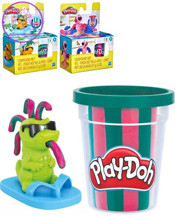 HASBRO PLAY-DOH Zábavní kamarádi set modelína s formičkami 3 druhy