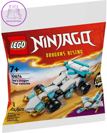 LEGO NINJAGO Zaneovo auto 2v1 30674 STAVEBNICE