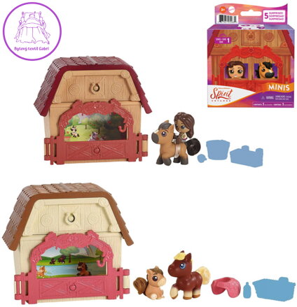 MATTEL SPIRIT Minis poníci a přátelé serie 1 herní set s překvapením 6 druhů