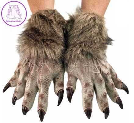 KARNEVAL Rukavice čert s drápy doplněk