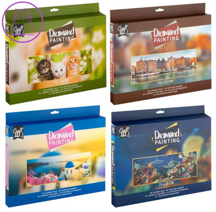 Diamantové malování kamínky mix 4druhy