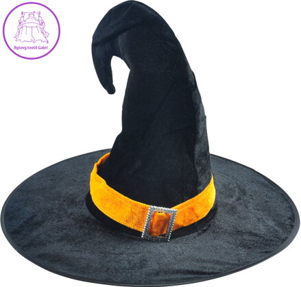 KARNEVAL Klobouk čarodějnický černý *KARNEVALOVÝ DOPLNĚK*