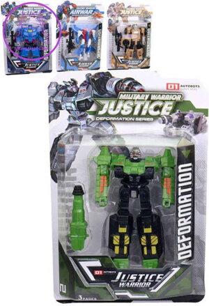 Auto / letadlo robot s transformací 13cm transrobot měnící se 4 druhy plast