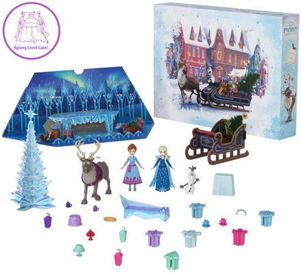 MATTEL Adventní kalendář 2024 Frozen (Ledové Království) s mini panenkami