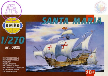 SMĚR Model loď Santa Maria 1:270 (stavebnice lodě)