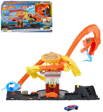 MATTEL HOT WHEELS City Kobra útočí herní set s autíčkem