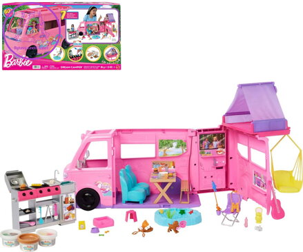 MATTEL BRB Barbie auto karavan snů velký herní set s modelínou a doplňky
