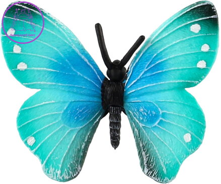 Motýl tropický Morpho Helena 7cm zvířátko plastová figurka Zooted