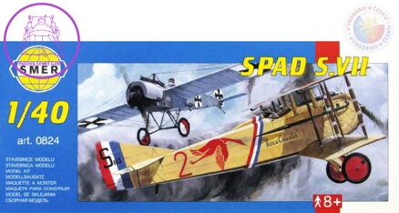 SMĚR Model letadlo Spad VII 1:40 (stavebnice letadla)