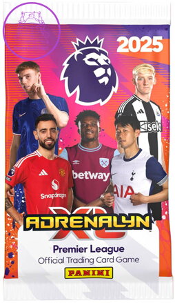 PANINI PREMIER LEAGUE 2025 Sběratelské karty Adrenalyn XL set 6ks