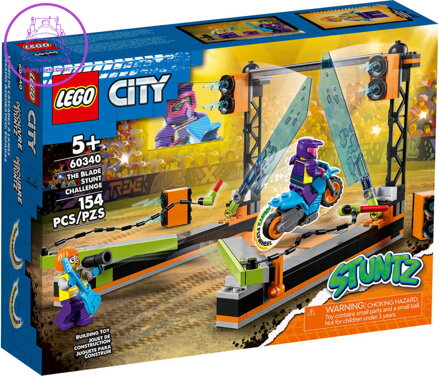 LEGO CITY Kaskadérská výzva s čepelemi 60340 STAVEBNICE