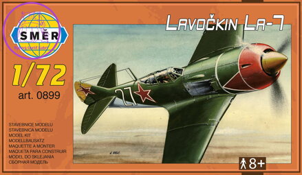 SMĚR Model letadlo Lavočkin La-7 1:72 stavebnice letadla 50 dílků