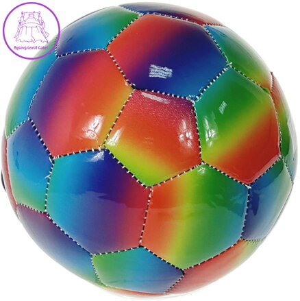 Míč fotbalový mini na kopanou duhový balón kopačák vel. 2