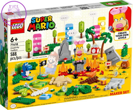LEGO SUPER MARIO Tvořivý box – set pro tvůrce 71418 STAVEBNICE