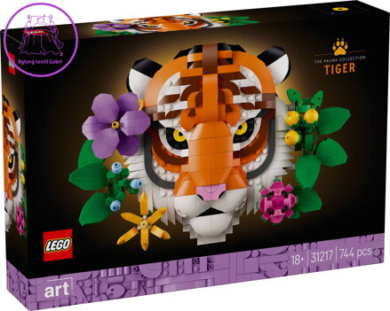 LEGO ART Kolekce zvířat Tygr 31217 STAVEBNICE