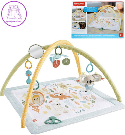 FISHER PRICE Baby hrací dečka se sensorickými hračkami pro miminko