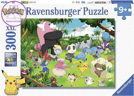 RAVENSBURGER Puzzle XXL Divocí Pokémoni 49x36cm skládačka 300 dílků