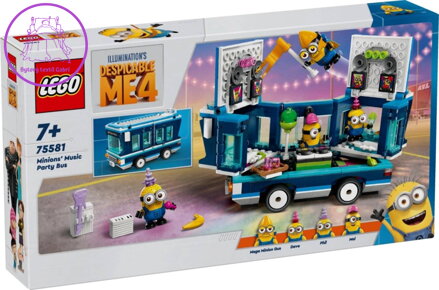 LEGO MINIONS Mimoni a hudební párty autobus 75581 STAVEBNICE