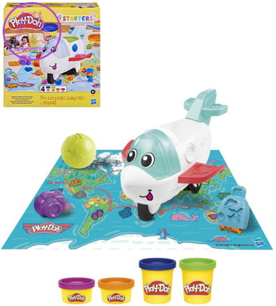 HASBRO PLAY-DOH Průzkumné letadlo kreativní set s modelínou a podložkou