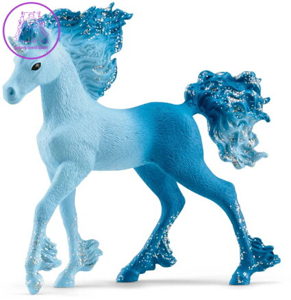 SCHLEICH Bayala kůň hříbě vodní jednorožec Elementa figurka ručně malovaná
