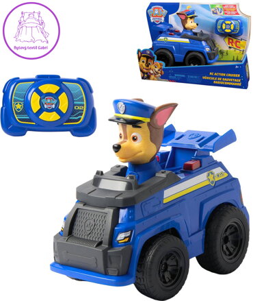 SPIN MASTER RC Auto Tlapková Patrola Chase na vysílačku na baterie Světlo SPIN MASTER RC Auto Tlapková Patrola Chase na vysílačku na baterie Světlo