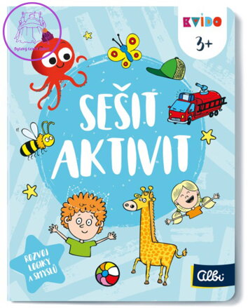 ALBI Kvído Sešit plný aktivit interaktivní úkoly pro děti 3+