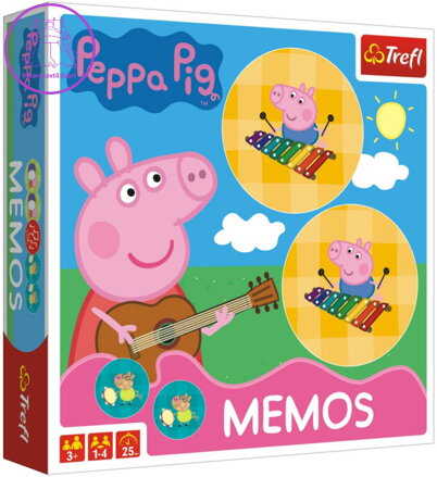 TREFL Hra Pexeso prasátko Peppa Pig *SPOLEČENSKÉ HRY*
