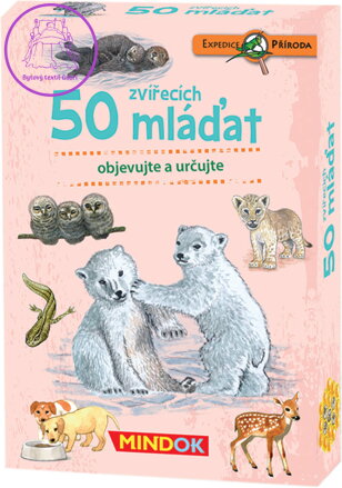 MINDOK HRA kvízová Expedice Příroda: 50 zvířecích mláďat naučná
