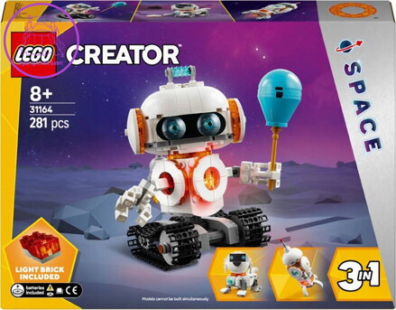 LEGO CREATOR Vesmírný robot na baterie Světlo 3v1 31164 STAVEBNICE LEGO CREATOR Vesmírný robot na baterie Světlo 3v1 31164 STAVEBNICE