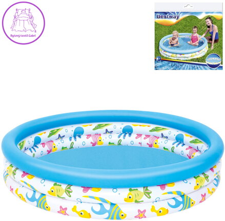 BESTWAY Bazén 3 komorový 122x25 cm 51009