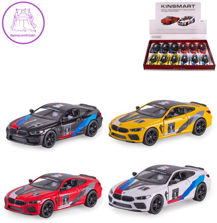 Auto model 1:38 BMW M8 Competition Coupe 13cm PB kov 4 barvy