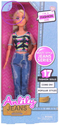 Panenka Anlili v kalhotách fashion obleček džínová móda