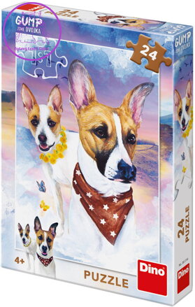 DINO Puzzle Gump Jsme dvojka 24 dílků 18x26 skládačka