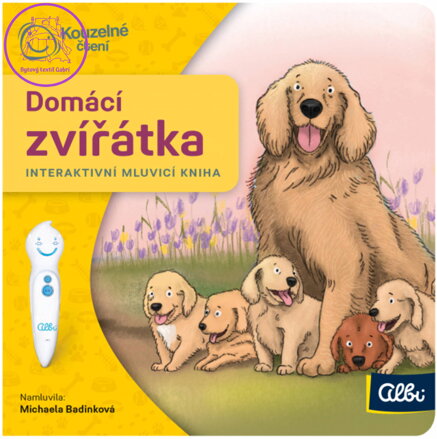 ALBI Kouzelné čtení Kniha interaktivní Domácí zvířátka baby minikniha