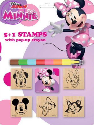 IRI MODELS Razítka 5+1 s pop-up voskovou Disney Minnie Mouse