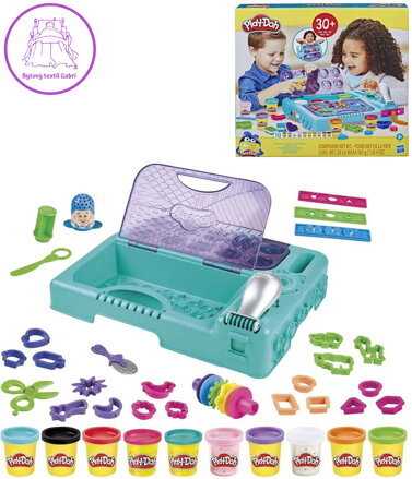 HASBRO PLAY-DOH Kreativní sada na cesty modelína 10 kelímků s doplňky